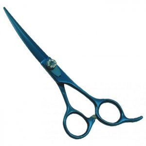 Blue Coated Razor Scissors